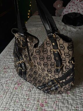 Michael Kors Brown and Black Shoulder Bag